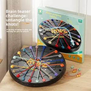 New Rope Unraveling Battle Challenge Board Game Toy, Tabletop Games, Children's Educational Logic Thinking Development Focus Parent-Child Interactive Game, Children's Gift, Holiday Gift, New Year Interactive Toy