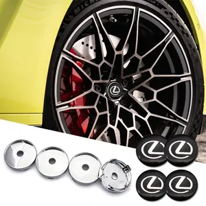 Lexus 60mm Wheel HUB Center Cap, Universal Rear Wheel HUB Cover Replacement, Car Logo Wheel Center Cap, Vehicle Wheel HUB Decoration Accessory
