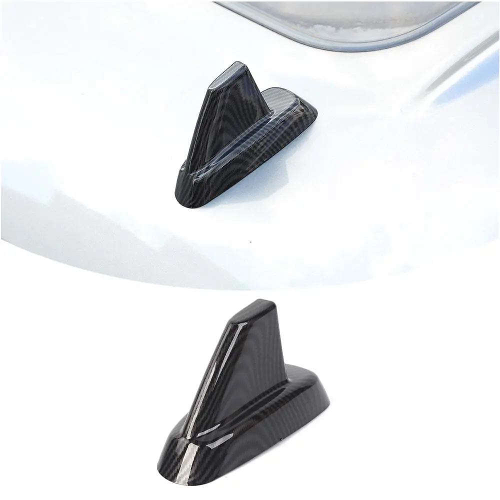 Carbon Fiber Truck Antenna Cover Trim - 1 Set Custom Fit Car Decoration Accessory, UV-Resistant, Scratch-Resistant, Easy Installation, Compatible with 2007-2013 Chevy Silverado, Tahoe, Suburban, Avalanche, GMC Yukon, Sierra, Cadillac Escalade