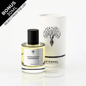Eternal Perfume Oils – Afternoon in lemongrass Perfume Oil for Men | 50ml with Bonus 30ml Bottle of Your Choice