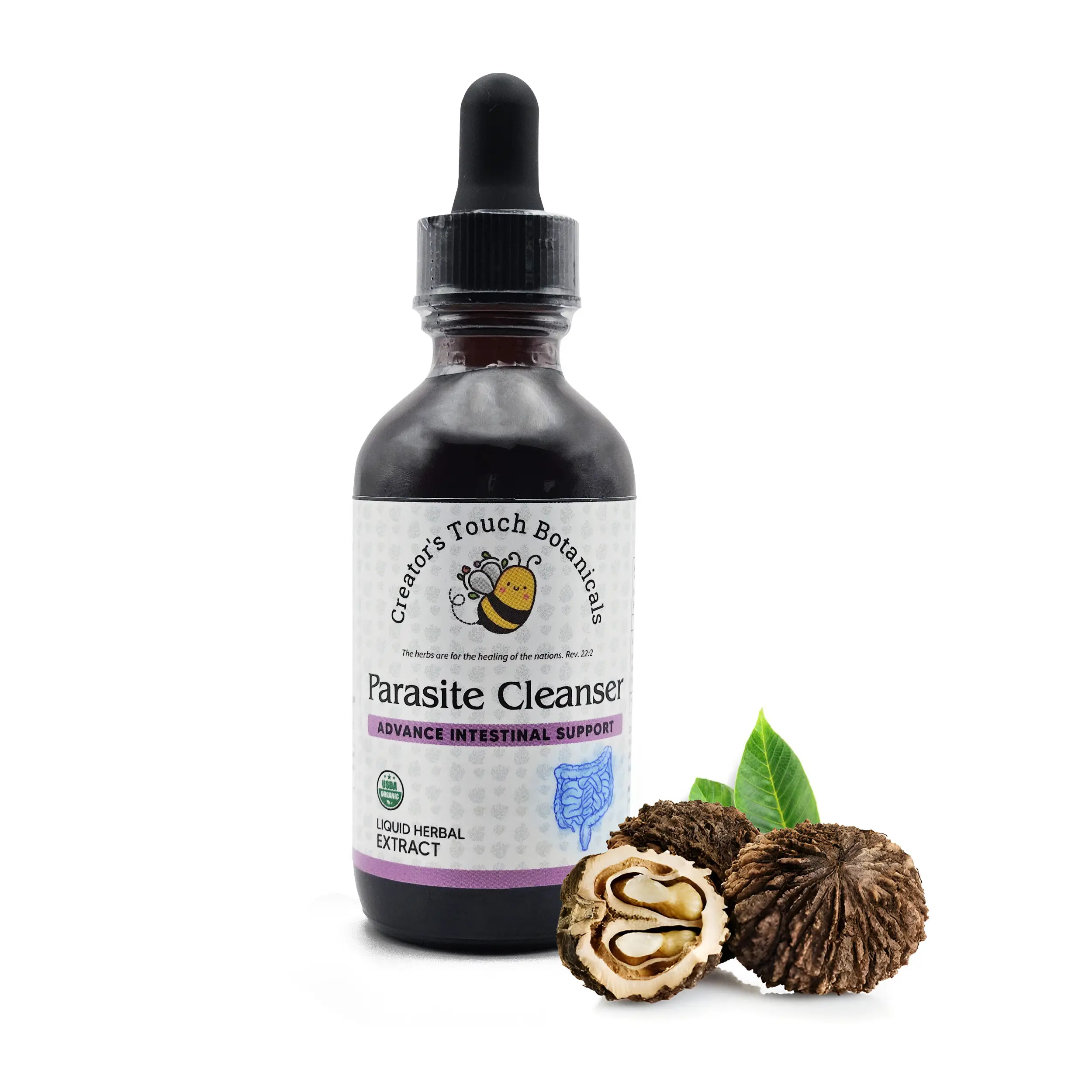 Parasite Cleanse Natural Detox Supplement - Organic Healthcare Edible Fitness Optimum with Wormwood, Black Walnut Hull & Alcohol-Free Support Dietary