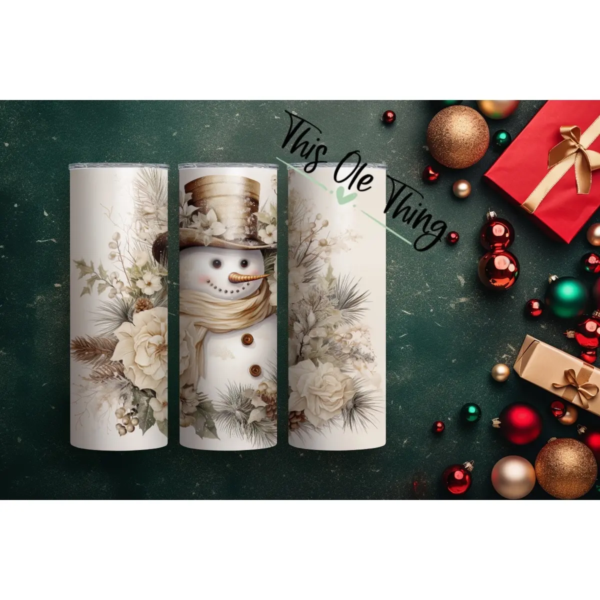Classic Snowman 20oz Tumbler - Quality and Style in Your Drinkware - A Perfect Gift for the Holidays