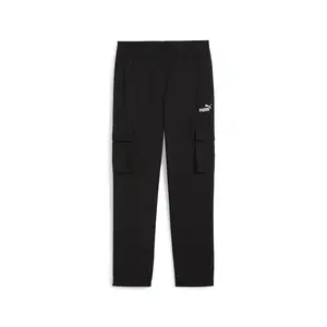 PUMA Womens Essentials Small No. 1 Logo Woven Cargo Pants Casual - Black