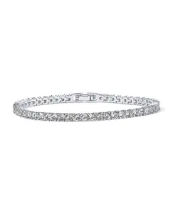 PAVOI 14k Gold Plated Tennis Bracelets for Women - 3mm Cubic Zirconia Classic Gold Tennis Bracelets - Trendy CZ Jewelry Gifts