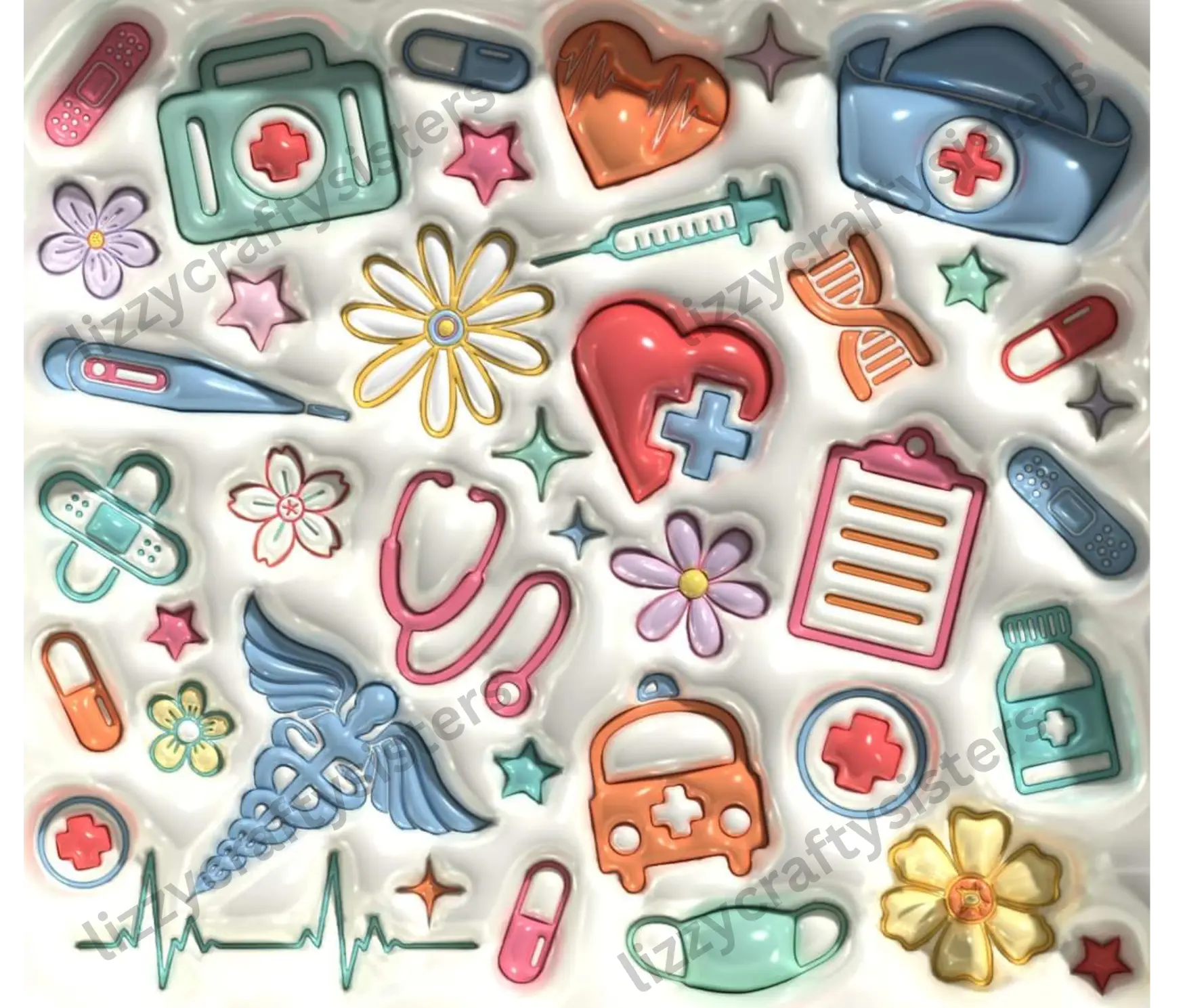 3D Nurse sublimation print
