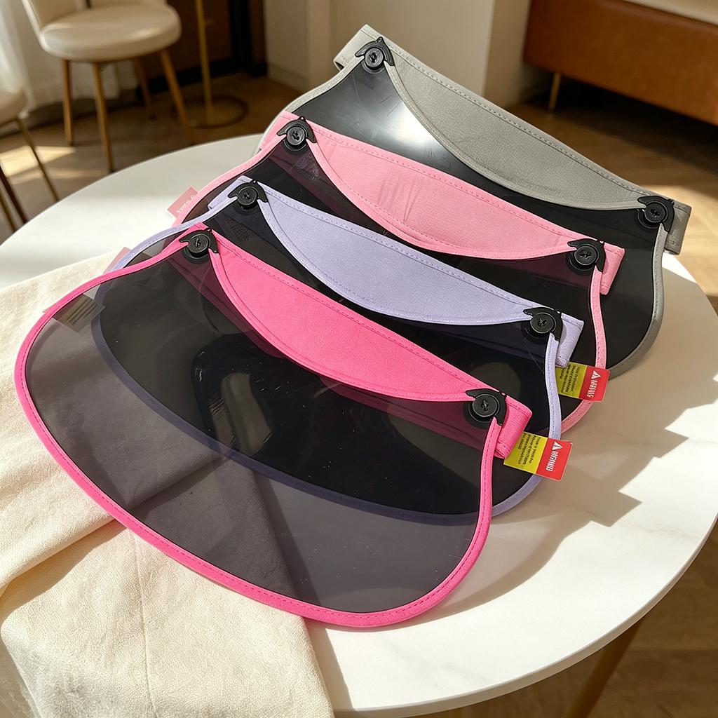 Women's Full Face UV-Blocking Sun Visor Hat, Large Brim Breathable Adjustable Cap for Golf, Tennis