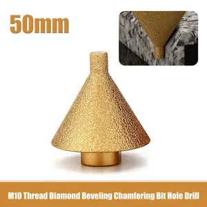 M10 Thread Diamond Beveling Chamfer Bit Tool For Shaping in Granite Marble Tile Ceramic Holes Trimmingand Cleaning