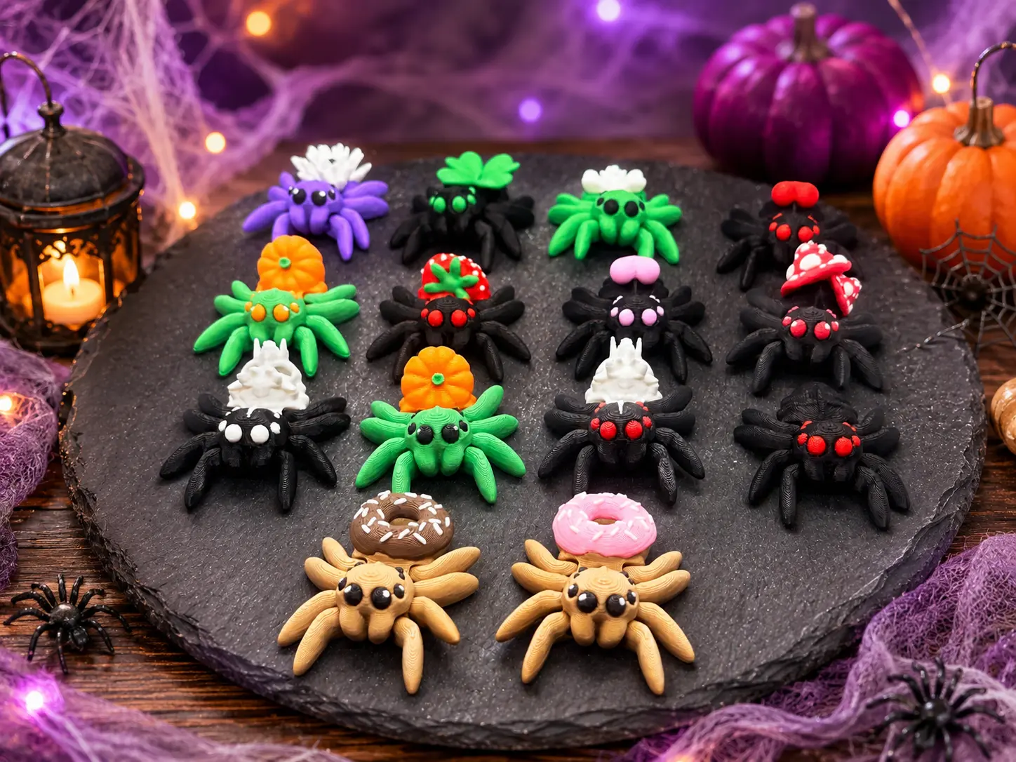 3D Printed Spider Sensory Fidget Toy, Stress Relief Novelty Toy for Fidgeting Needs