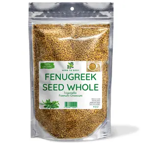 Herb To Body Fenugreek Seed Whole | Trigonella Foenum-Graecum | Wildcrafted | 4oz