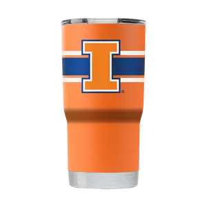 Illinois "College Vault" 20oz Orange Tumbler
