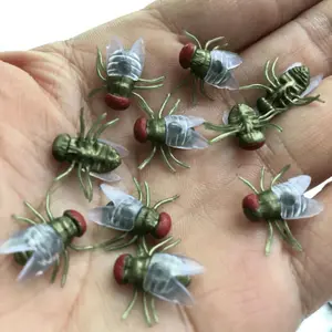 50/200/300 Pack Realistic Artificial Flies - Lifelike Insect Costume Party Props with Green & Black Wing Patterns & Antennae, for Halloween, Christmas, Stage Performances, Pranks - Bulk Fake Flies for s & (No), Halloween Decorations, Insect