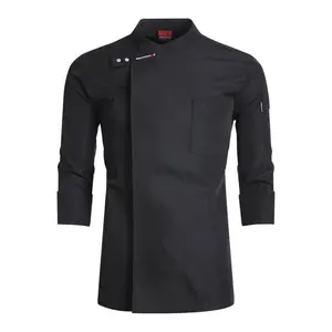 Professional chef uniform, long sleeved kitchen jacket, men's and women's chef's clothing, catering service, cooking clothing, pastry clothing, top