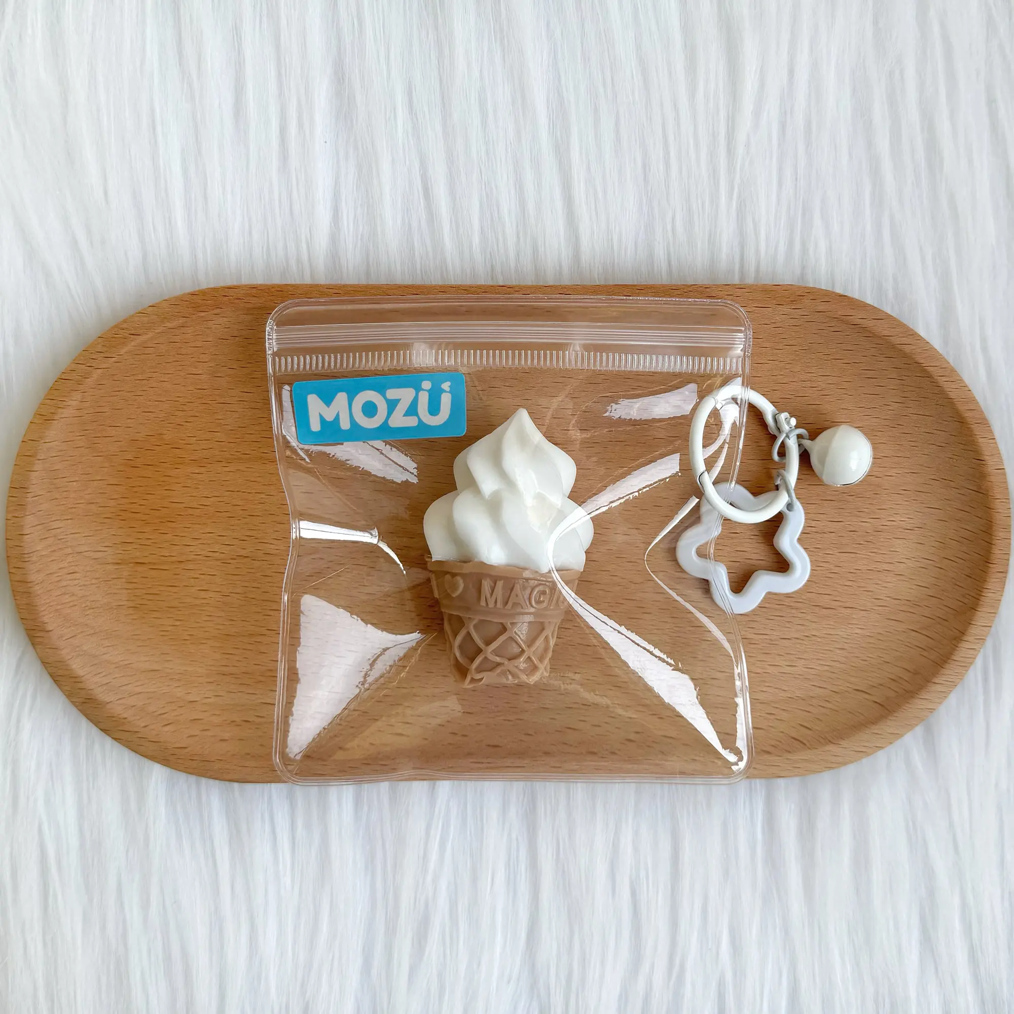 [Classic Squish Texture] Taba Squishy Mini Ice Cream Squeezer Squishies Toy, Anxiety Fidget Stress Relief Toy, Oddly Satisfying Party Gift [35g]