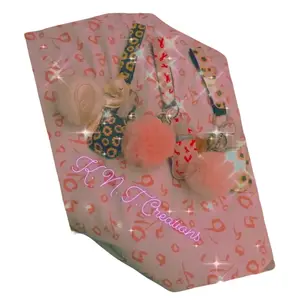 KNT Creations LLC Puff Ball Keychain with Hand Sanitizer Personal Use Handbag Backpack Accessory Refillable On the Go Sanitizing