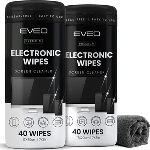 Electronics Wipes Screen Cleaner - [2 Pack x40]