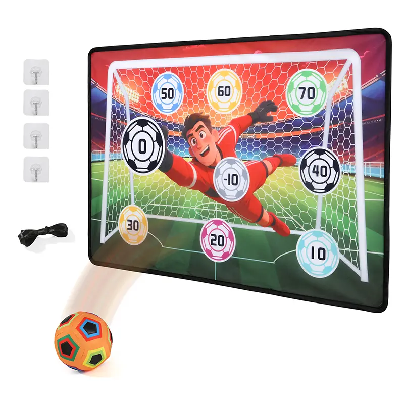 1 wall mounted football target indoor and outdoor throwing ball Velcro game sports toy target game blanket casual parent-child interactive game football toy shooting practice sports toy boys and girls surprise gift