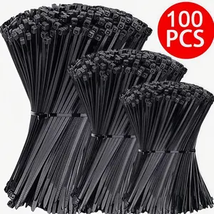High Strength Durable Self-Locking Zip Ties, 40 Lbs Load Capacity, 3 Sizes Available, Nylon Zip Ties, Ideal for Home, Gardening, Industrial Use