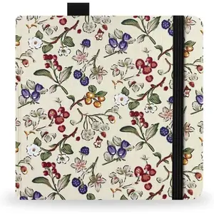 Square 5.1X5.1" 300gsm Watercolor Journal Hardbound 40pgs（20 Sheets Front Back 2 Textures）Travel Size for Calligrapher Colored Pencil Watercolor Sketch Handmade Cloth Cover Notebook Fruits and Flowers