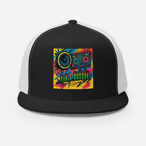 DJ Graffiti Pop Trucker Cap