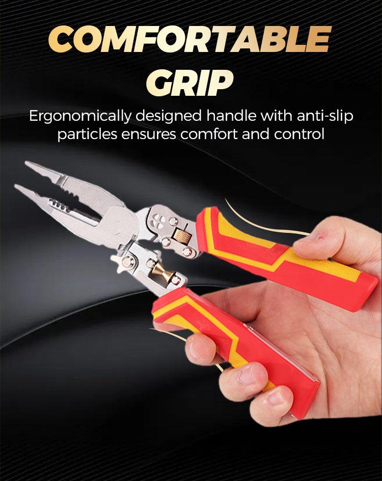 8-in-1 Multi-function Wire Stripper Electricians Voltage Testing Cable Cutting