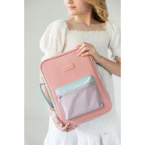 GIRL "A New Creation" Bible Case, Color-block Kid Bible Cover, Water-resistant, Butterfly screen-print