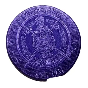 Omega Psi Phi circle patch (purple)