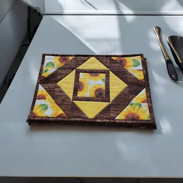 Rustic Sunflower Hot Pad-Large Casserole or Baking Pan Hot Pad