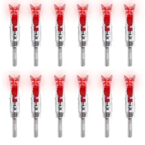 12pcs 0.300"/ 7.62mm Crossbow Bolt Lighted Nocks