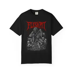Flesh Pit Graphic T-Shirt, Dead Thread Collective, Metal Band Graphic Tee,  Spooky Halloween, Gore, Concert Apparel, Underground Fashion