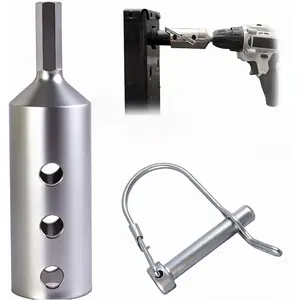 Trailer Drill Adapter Heavy Duty 1-inch Drive Shaft Top Wind Trailer Integrated Chuck Socket Bit Attachment for Most Cordless Drills