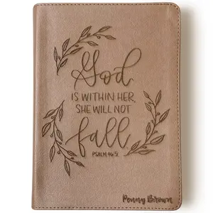Personalized CSB She Reads Truth Bible - Rose Gold - God is Within Her She Will Not Fall - Hand Lettered and Engraved