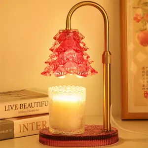 Modern Candle Warmer Lamp with Timer, Dimmable Candle Lamp Warmer, Graduation Gifts for Women Men, Pink Candle Warmer, Adjustable Candle Light Warmer, Cozy Living Room Bedroom Home Decor