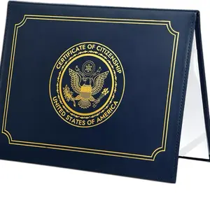 U.S. Citizenship Certificate Holder Navy PU Naturalization