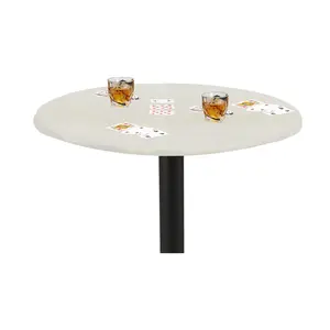 Card Game Table Cover 36 to 48 inches- Ivory
