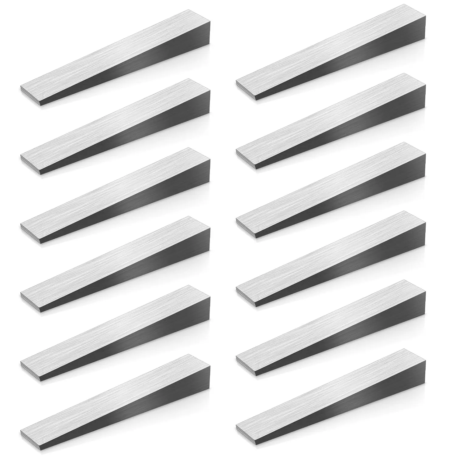 12 Pcs Flange Wedge 1/2" x 3/4" x 4" Stainless Beveled Washers Angle Wedges Corrosion Resistant Spreading Flanges Tool Wedge Shims for Lathe Machine Equipment