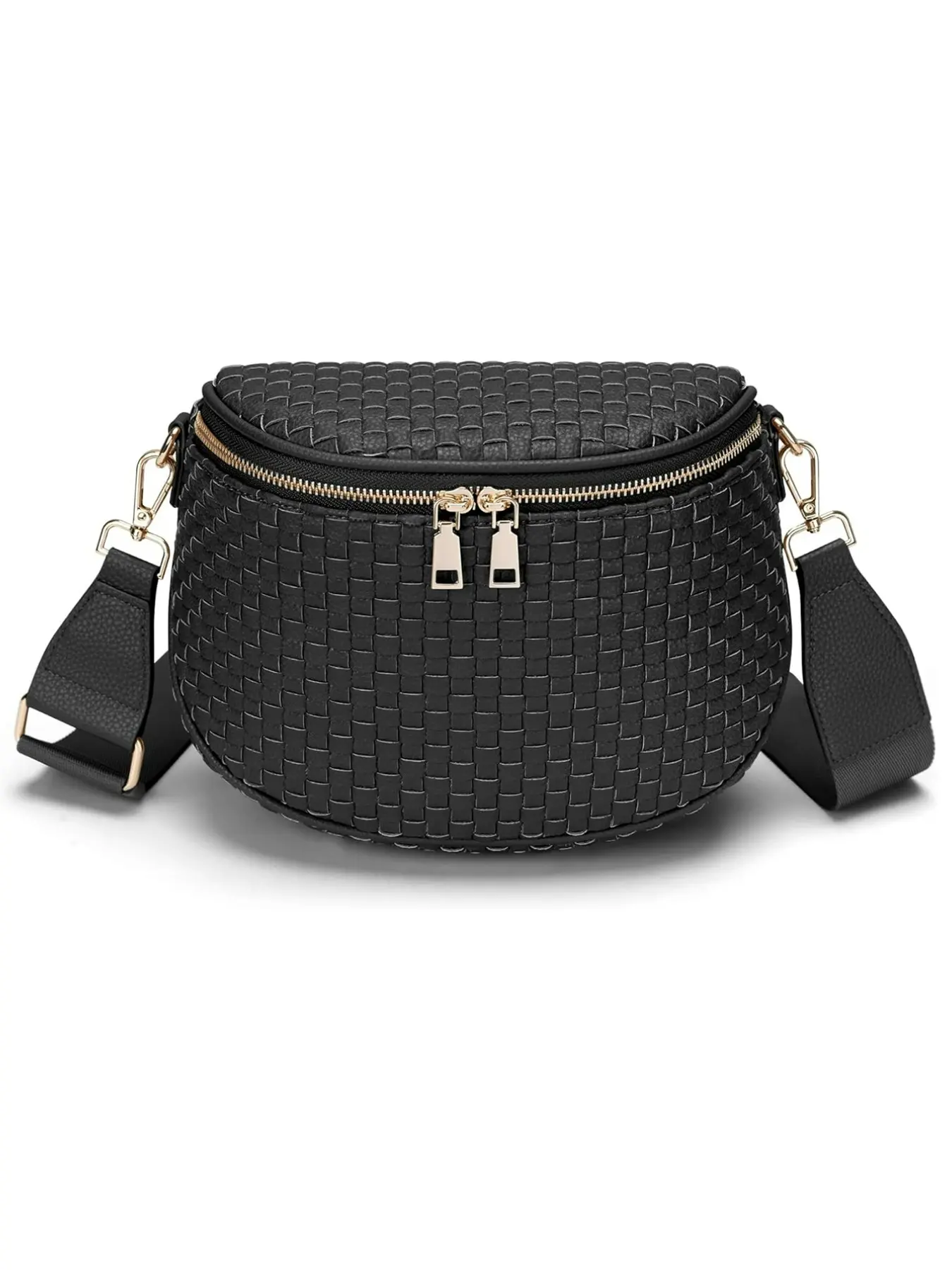 Women Woven Casual Crossbody Bag, Vegan Leather Checkered Design, Belt Style Handbag & Shoulder Bum Bags, Ideal for Everyday Use  messenger bag western tabby indamcan ploshie, Faux Leather Crossbody, Crossbody Chest Bag