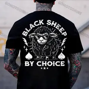 BLACK SHEEP BY CHOICE Cool Sheep Print Men's T-Shirt / Hoodie / Sweatshirt, Bold Independent Statement Graphic Apparel, Gift for Free Spirits and Nonconformists