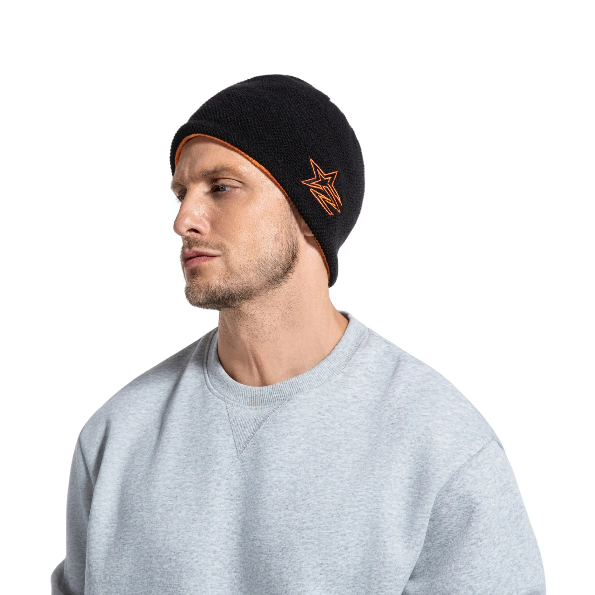 Unisex Reversible Knit Beanie - Insulated Warm Fleece-Lined Skull Cap for Casual Wear & Cold Weather Commute