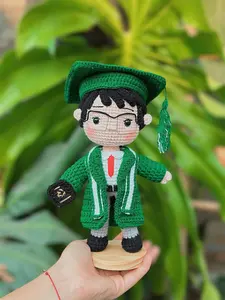 Handmade Crochet Plushie Doll - Personalized Portrait Gift for Best Friends, Graduation, Mother's Day, and Valentine's Day