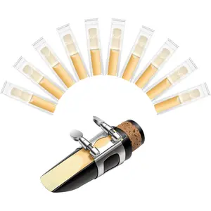 10 count  Clarinet Reeds Strength 2.5 Individually Packed with Reed Case, Thinner Reed Tip   Technology for Clarinet Beginner and Player