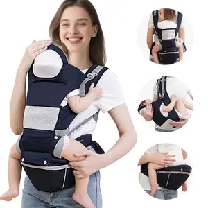 Baby Carrier Newborn to Toddler (0–36 Months, 7–36 lbs) – Infant Carrier with Hip Seat & Wrap | Mesh Front -Facing Backpack for Mom & Dad | Shower Gift/For Moms Under 70kg (150lbs)