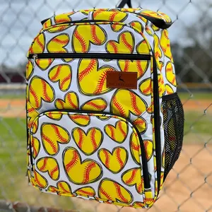 Softball Hearts Backpack Cooler