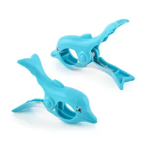 BOCA CLIP DOLPHIN - Beach Towel Clips for Beach Chairs, Patio and Pool Accessories