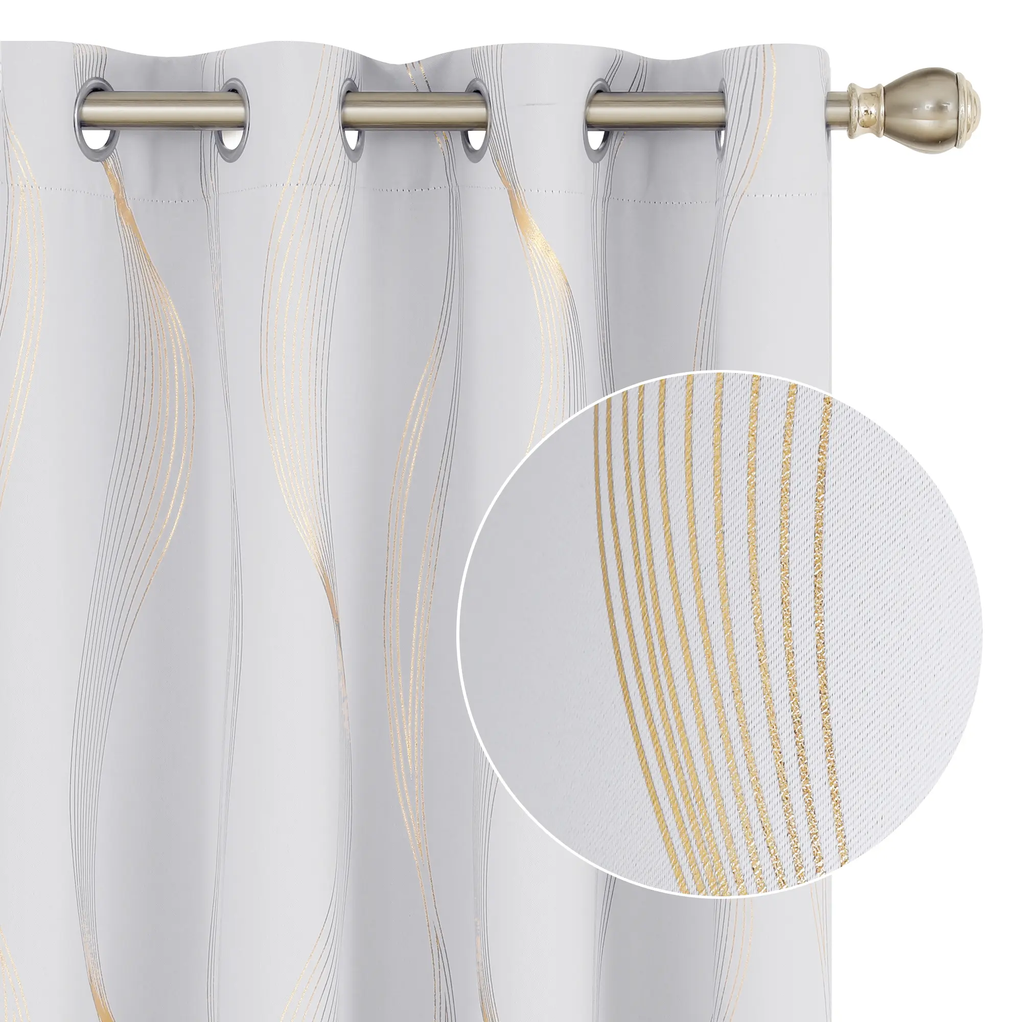 Light Greyish White/Gold