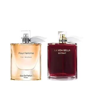 Secret Plus La Vida Bella Extrait & Pour Femme Eau De Parfum Set - 2x100ML Floral Fruity Fragrance - Long Lasting Sweet Scent for Women - Ideal for Daily Use & Travel - Gift Set