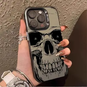 Skull Horror Patterns Case for iPhone 17 16 15 14 13 12 11 Pro Max Plus 17 Air 16E X XR XS Max Hard Shockproof Bumper Back Cover