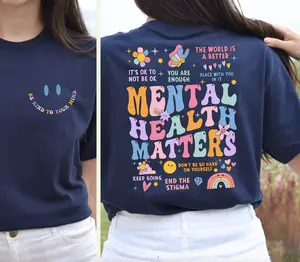 Mental Health Matters Shirt, Women Inspirational Shirt, Mental Health Shirt, Recreational Therapy T-Shirt, Women Mental Health Sweatshirt Hoodie Gift