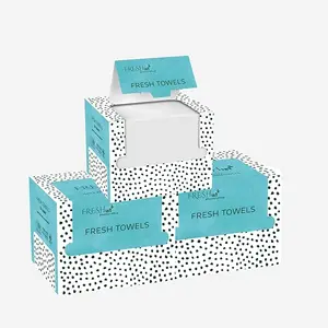 FRESHist FRESH TOWELS Disposable Face Towels 100% USAD Biobased, 100% Biodegradable Ultra Soft, Dry Wipes for Makeup Remover, Face Towelette