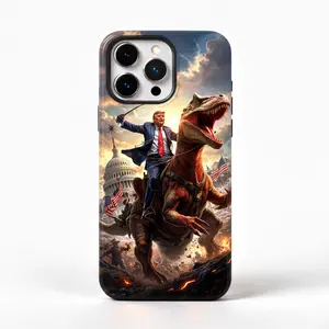 Riding A T-Rex Funny Phone Case for iPhone 17 16 15 14 13 12 Pro Max / Plus / Pro – Funny iphone Case, Meme Phone Case, Gen Z iPhone Case, Trendy Protective Case, Funny Teen Gift, Aesthetic Phone Cover