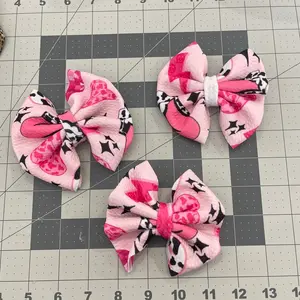 pink western bow